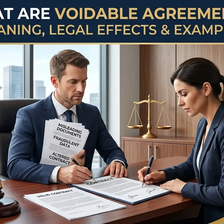 What Are Voidable Agreements Meaning, Legal Effects, 7 Easy Examples & FAQs