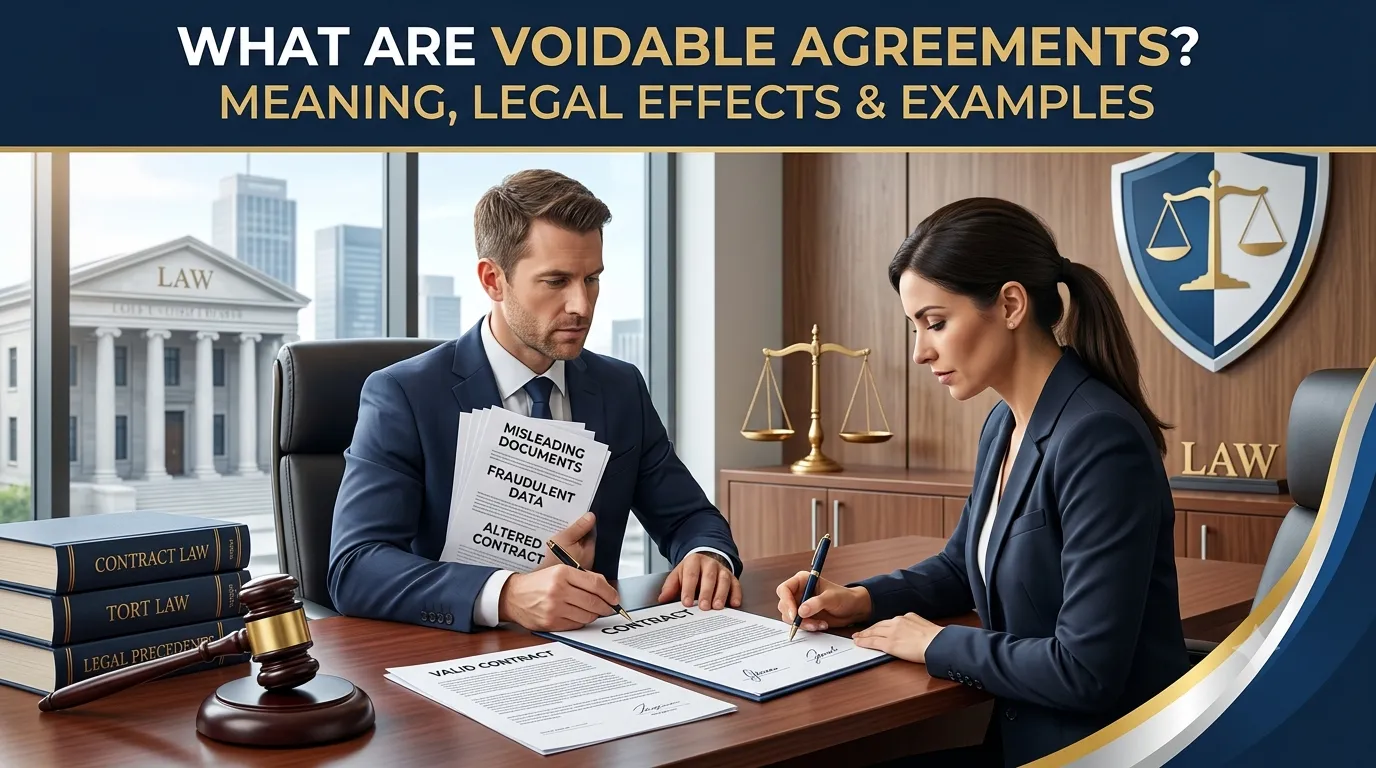 What Are Voidable Agreements Meaning, Legal Effects, 7 Easy Examples & FAQs